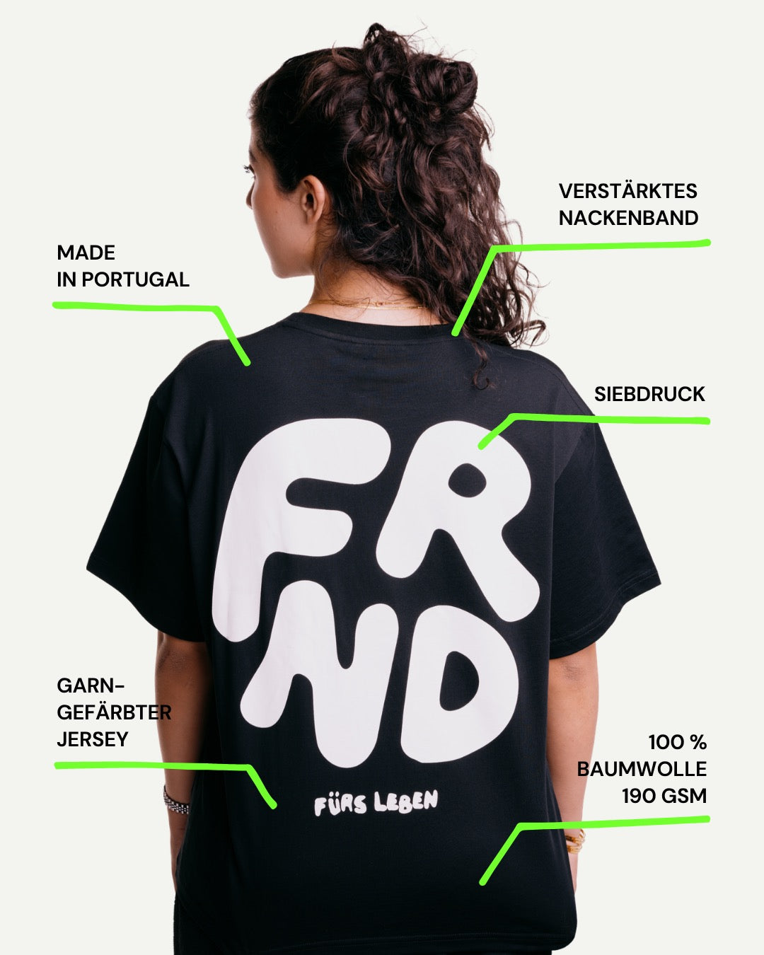 FRND Wear T-Shirt Together Print Details Made in Portugal